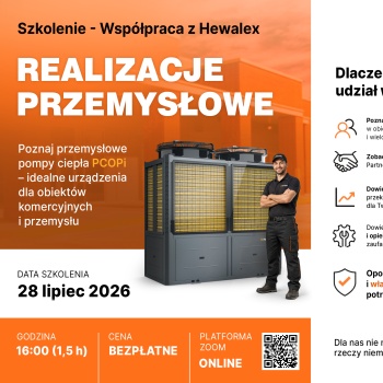 REALIZACJE PRZEMYSŁOWE HEWALEX - szkolenia ONLINE 28.07.2026 godzina 16:00