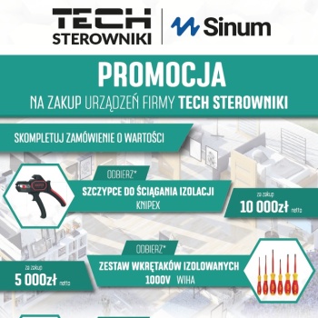 Promocja na zakup urządzeń firmy TECH STEROWNIKI