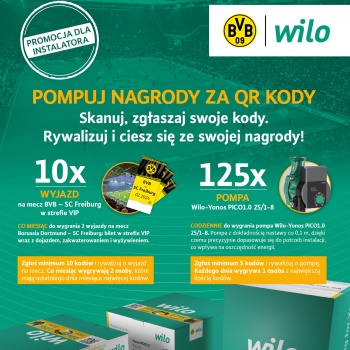 WILO - PROMOCJA DLA INSTALATORÓW